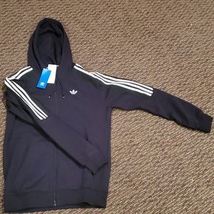 S black zip up hoodie by Adidas